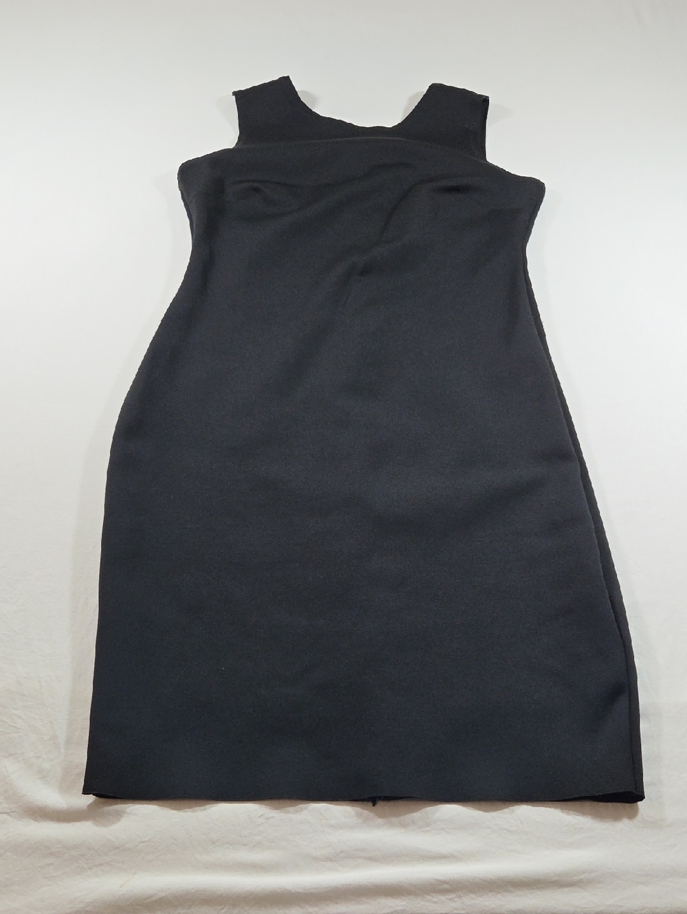 Banana Republic Elegant Black Sleeveless Midi Sheath Dress Business Casual Sleek